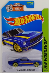 Picture of 2015 65 Mustang 2+2 Fastback Blue HW Workshop cars.