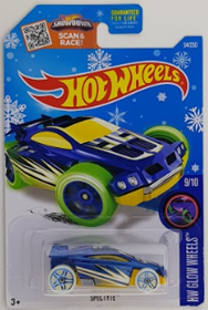 Picture of Spectyte #9of10 HW Glow Wheels Snow Flake Card.